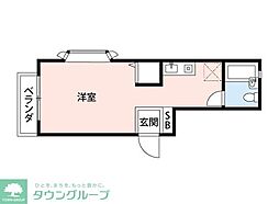 Maisoncharmant ワンルームの間取図画像