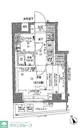 ザ・プレミアムスイート中野鷺宮 1Kの間取図画像