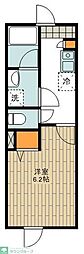 ラフィネ上石神井A 1Kの間取図画像