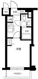 ガーラ新宿西落合 1Kの間取図画像
