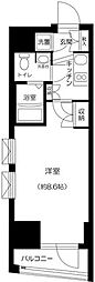 ビバリーホームズ池袋 1Kの間取図画像