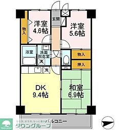 フリーダム光が丘3 3DKの間取図画像