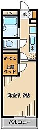 レオパレス石神井公園 1Kの間取図画像