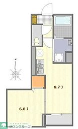 Lotus 1LDKの間取図画像