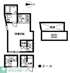CASADIA上石神井 1Kの間取図画像
