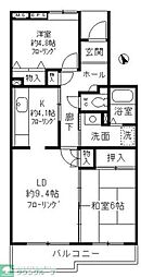 コーポレート小金井梶野通り7号棟 2LDKの間取図画像