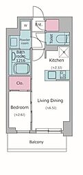 KDXレジデンス上石神井2 1LDKの間取図画像