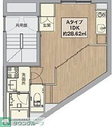 ミライズ中野江原町Residence 1DKの間取図画像