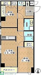 日神シルバーパレス鷺宮 2LDKの間取図画像