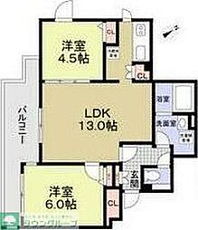 LAPiS吉祥寺 2LDKの間取図画像