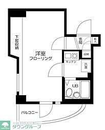 エミグラント南長崎 1Kの間取図画像