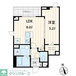 パインヒルズ 1LDKの間取図画像