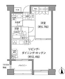 エーデル練馬 1LDKの間取図画像