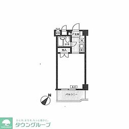 ドエルピュアネス 1Kの間取図画像