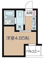 西武池袋線 江古田駅 徒歩3分の賃貸アパート 1階1Kの間取り