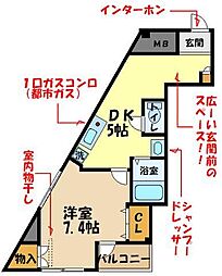 間取図画像 1DK