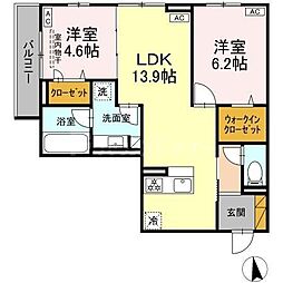 間取図画像 2LDK