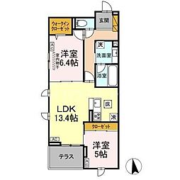 間取図画像 2LDK