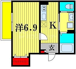 Lilie 1Kの間取図画像