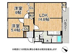間取図画像 2LDK
