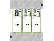【区画図】3号地道路：北東向き・幅員6m・南西向き・幅員15.9ｍ土地面積：103.78平米