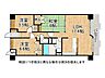 間取り：南東向きの3LDKの間取りです