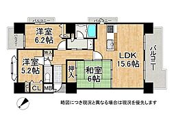 堺柳之町アーバンコンフォート 3LDKの間取図画像