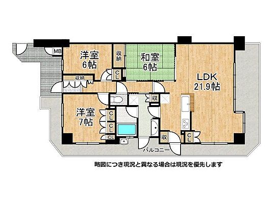 間取り ルネ白鷺　中古マンション 5階/-