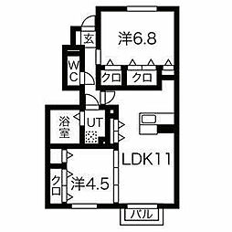 セジュール加佐B 1階