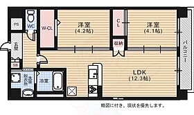 広島県広島市中区鉄砲町3番2号（賃貸マンション2LDK・9階・50.44㎡） その2