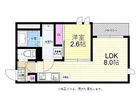 広島県広島市中区江波東１丁目17番17号（賃貸アパート1LDK・2階・28.10㎡） その2