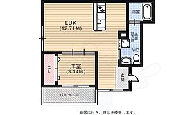 LUCE羽衣  ｜ 広島県広島市中区羽衣町13番24号（賃貸アパート1LDK・3階・33.50㎡） その2