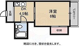 MSビル 1Kの間取図画像