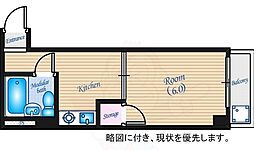 Sビル本川 1Kの間取図画像