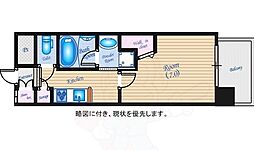 ステイサム舟入中町 1Kの間取図画像