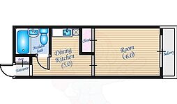 玉森ビル 1DKの間取図画像