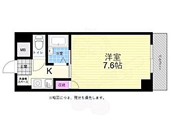 ルート大宮 1Kの間取図画像