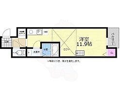 エクセリア小町 ワンルームの間取図画像