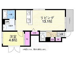 広島高速交通アストラムライン 不動院前駅 徒歩5分の賃貸アパート 1階1LDKの間取り