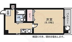 横川マンション 1Kの間取図画像