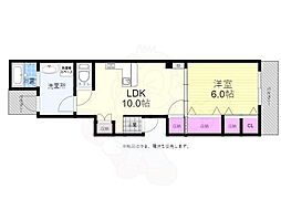 田村ビルA 1LDKの間取図画像