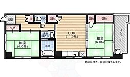 重岡ビル 2LDKの間取図画像