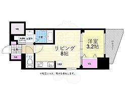 S-RESIDENCE国泰寺一丁目 1LDKの間取図画像