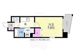 veloce4 1Kの間取図画像