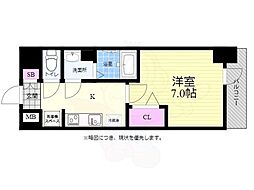 プレサンス広島中央 1Kの間取図画像