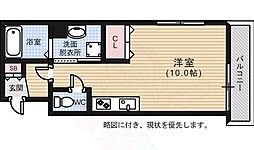鶴見橋Grande ワンルームの間取図画像