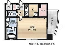 ルービンス宇品海岸 1Kの間取図画像