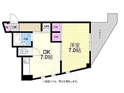 岩崎ビル 1DKの間取図画像