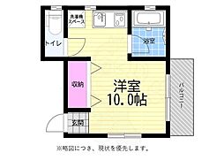 高野アパート ワンルームの間取図画像