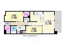 ザ・広島フロント 2LDKの間取図画像